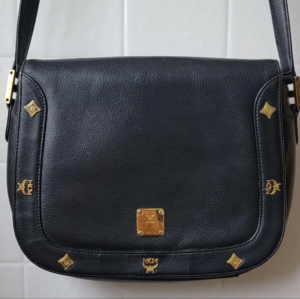 MCM Black Crossbody (EUC)